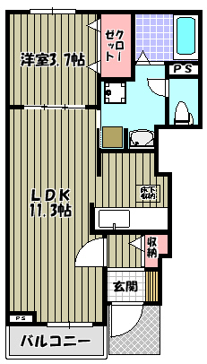 ドゥーエ 間取り図