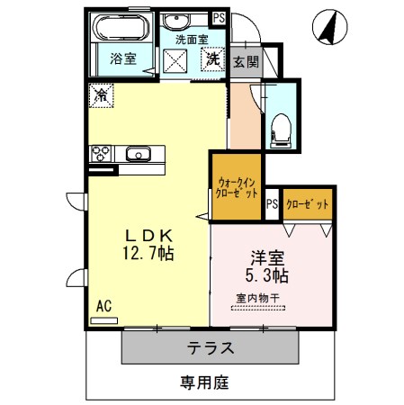 フェリオA棟 間取り図
