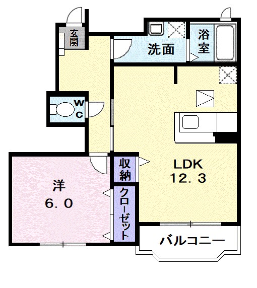 ロイヤルヒルズ高松 間取り図