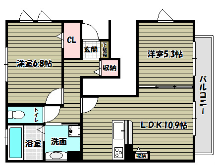 Palacio大野台 間取り図