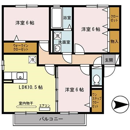 エスペランサＢ棟 間取り図