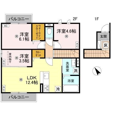 ネオ・ハイツ 間取り図