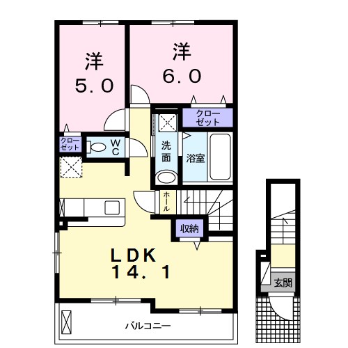 リジエールⅣ 間取り図