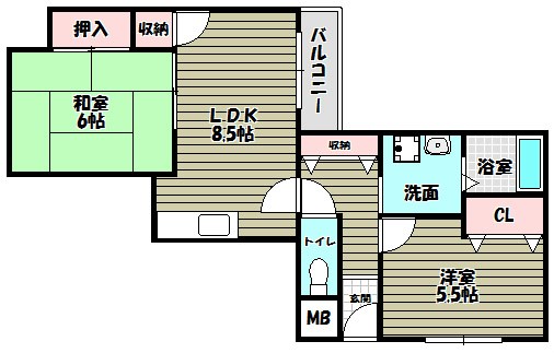 ヴィラ狭山 間取り図