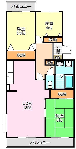 エミネンス立矢マンション 間取り図