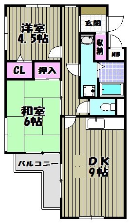 ガーデンパレス深井 間取り図