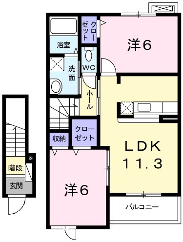 ブルーメ 間取り図