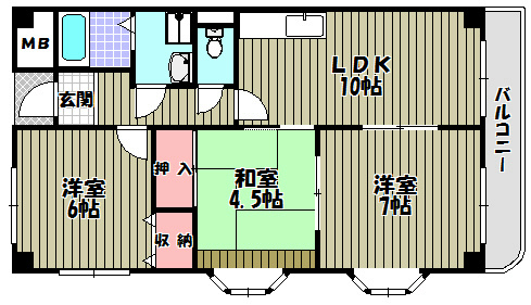 グランドール木下 間取り図