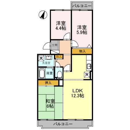 オースター6番館 間取り図