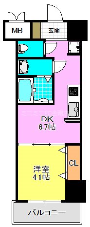 グランビア深井 間取り図