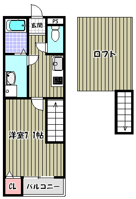 アクアフィールド  間取り図