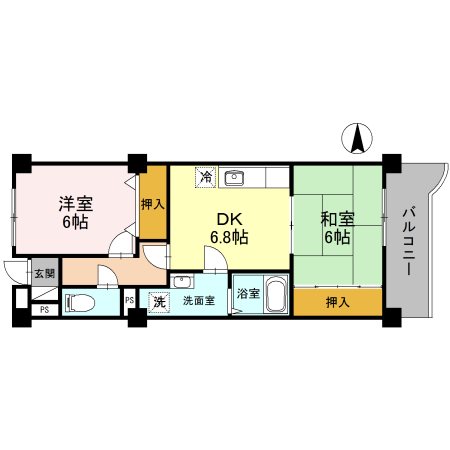 グランディール東山 間取り図