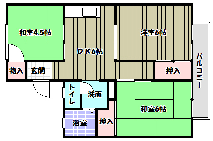 サニーハウス 間取り図