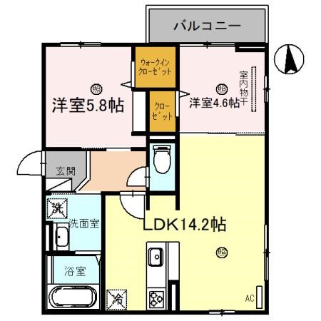 the park villa(ザパークヴィラ)狭山池  間取り図
