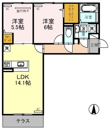 メルベイユさやか 間取り図