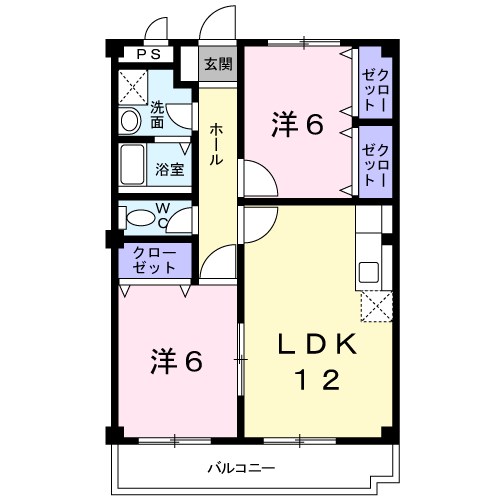 シャンブル21 間取り図