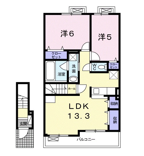 パフューム中央2 間取り図
