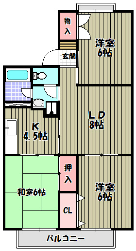 グランメール須田 間取り図