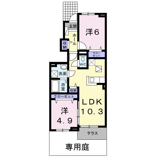 プラシード　アロッジオ 間取り図