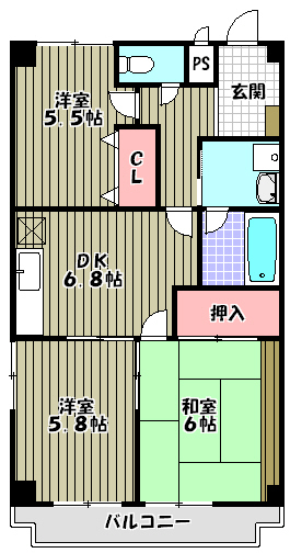 ピソ・キタノ 間取り図