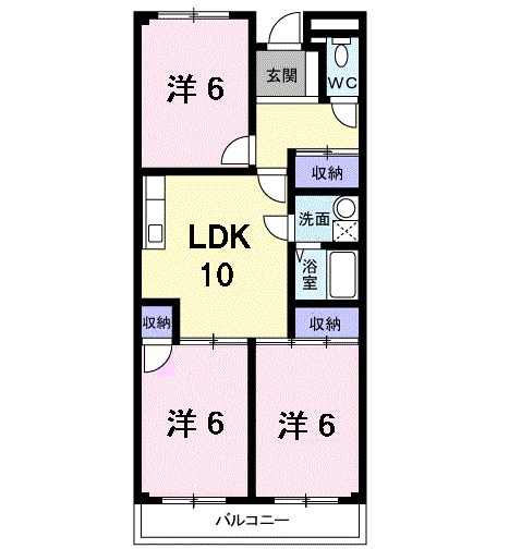 グリーンハイツ芝Ⅱ 間取り図