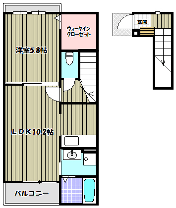 ビサイド・アヴェニュー 間取り図