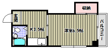 WEST VILLAGE 間取り図