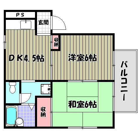 ナイティ池尻 間取り図