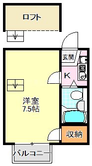 ハイツ深阪南Ⅱ 間取り図