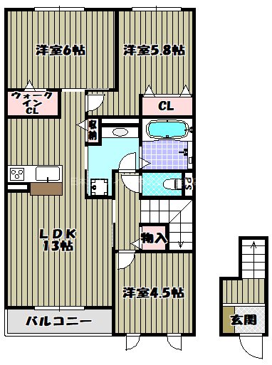 Ｖｉｌｌａ　Ｇａｌｉｂｉｅｒ 間取り図