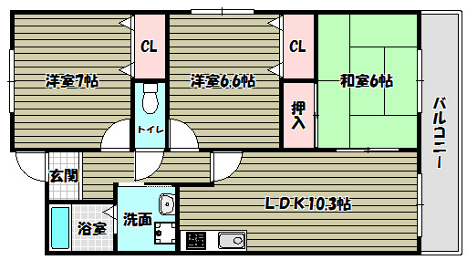 ウエストインヒルズ 間取り図