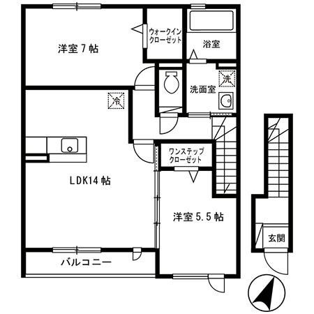ヴィラ　ファミール 間取り図