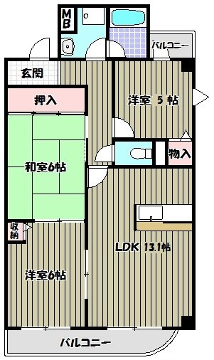 サニーコート深井 間取り図
