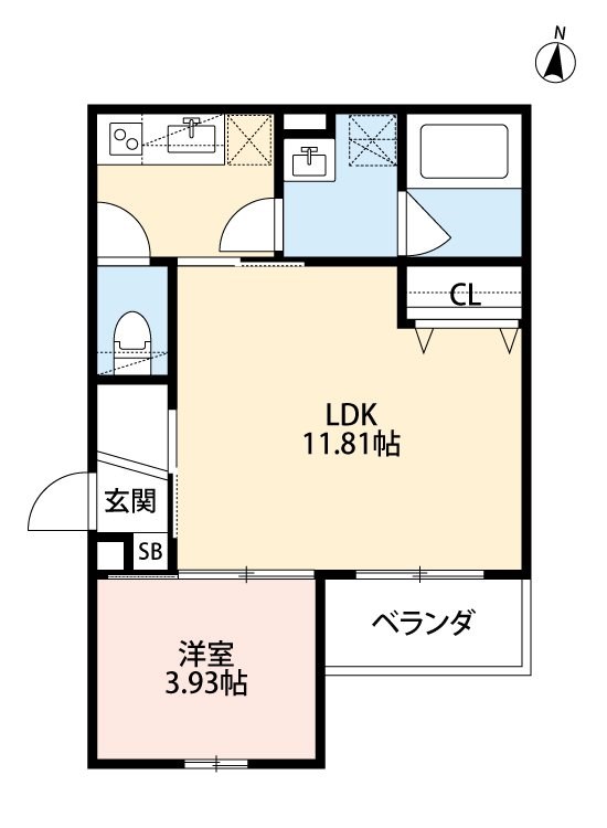 T.A北野田Ⅱ 間取り図