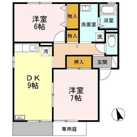 セピアコートＢ 間取り図
