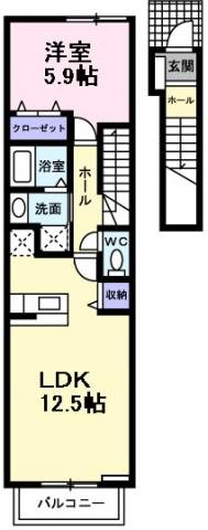 エクセレント大美野 間取り図