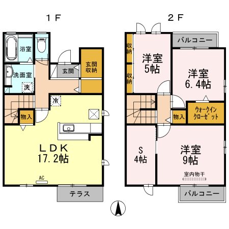 サニーヒル1号室 間取り図