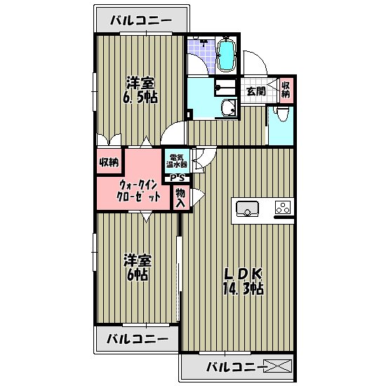 トゥールブランシュＭ＆ＭⅠ 間取り図