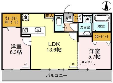 メルベイユさやか 間取り図