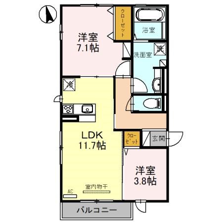 Artere北野田 間取り図