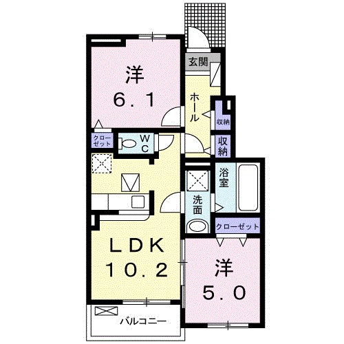 リジエールⅠ 間取り図
