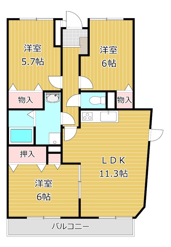 ラ・メールⅡ 間取り図
