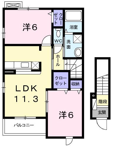 ブルーメ 間取り図