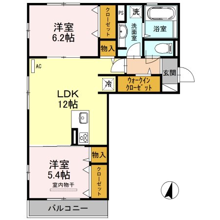 リ：エストⅠ 間取り