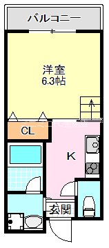 万町ハイツ 間取り図