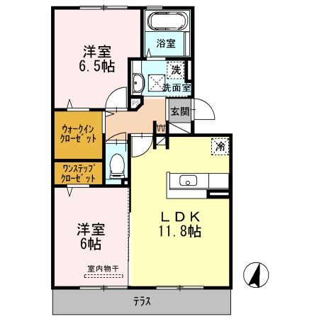ガトーナふくだⅡ 間取り図