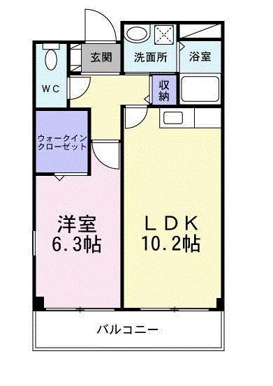 メルベーユフジワラⅡ 間取り図