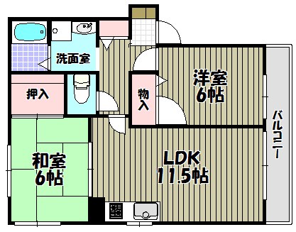 エトワール北野田 間取り図