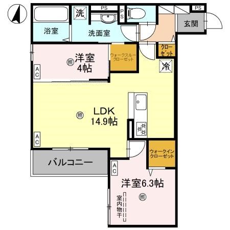 CASA　MUKAINO 間取り図