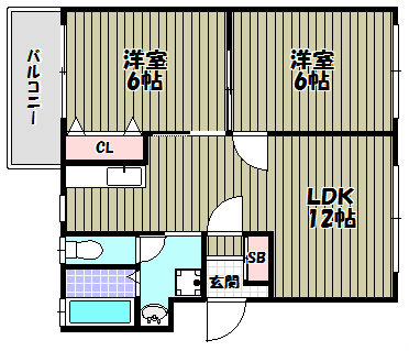 リバーサイド小車 間取り図